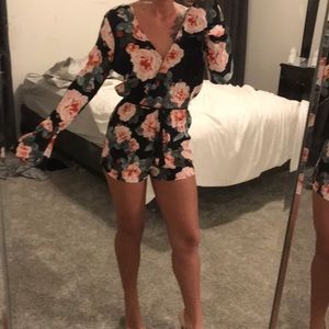 Forever 21 floral romper